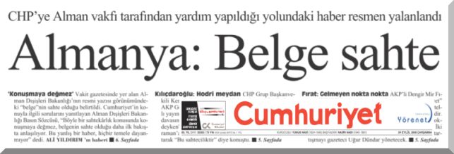 Cumhuriyet - 23.09.2008 - Ali YILDIRIM